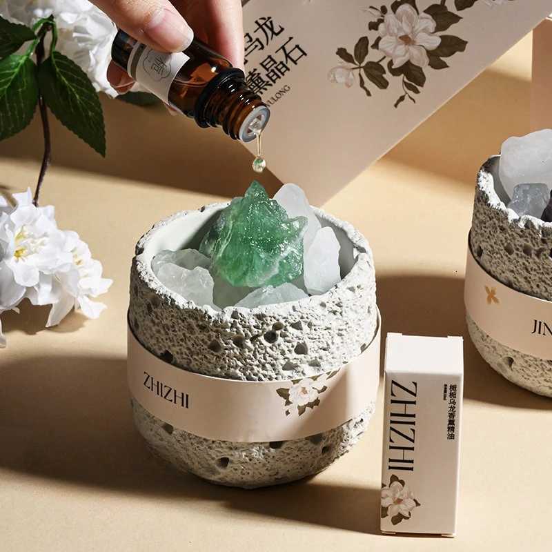 Y Essential Oil Diffuser with Natural Crystal Rocks Bedroom High Sense Fireless Fragrance Indoor Passive Heng Crystals Cup Y251204