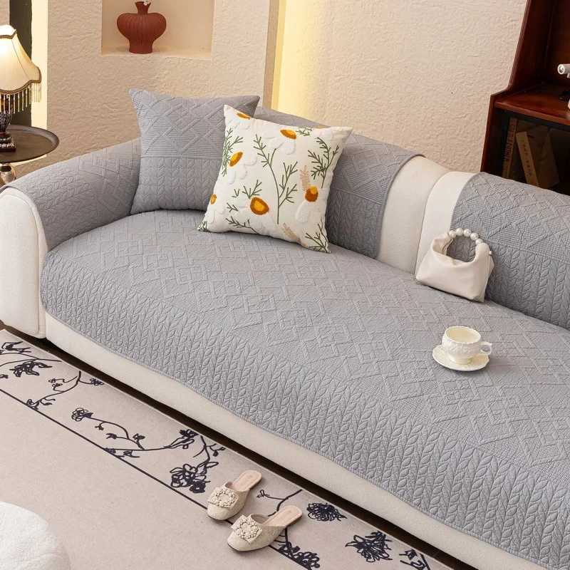 1/2/3 Seater Pure Cotton Sofa Cushion for Sectional Sofa Non-slip Couch Slipcover Universal Couch Protector for All Seasons Home M251204 - view 6
