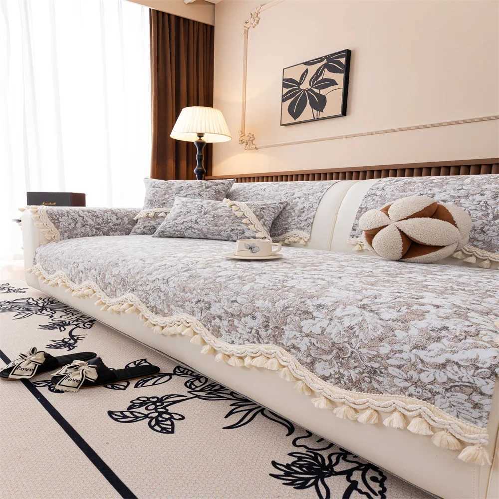 Retro Style High Weight Special-shaped Sofa Cushion 2025 New Autumn and Winter Non-slip One-piece Cushion M251204 - view 3
