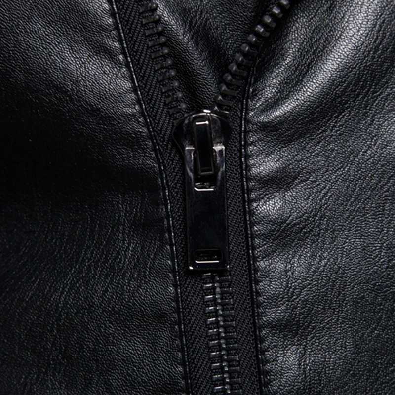 TRAF 2024 Fashion New Four Seasons Leather Men Spring Men Korean Version Slim Comfortable Lapel Leisure Youth Leather JacketT251204