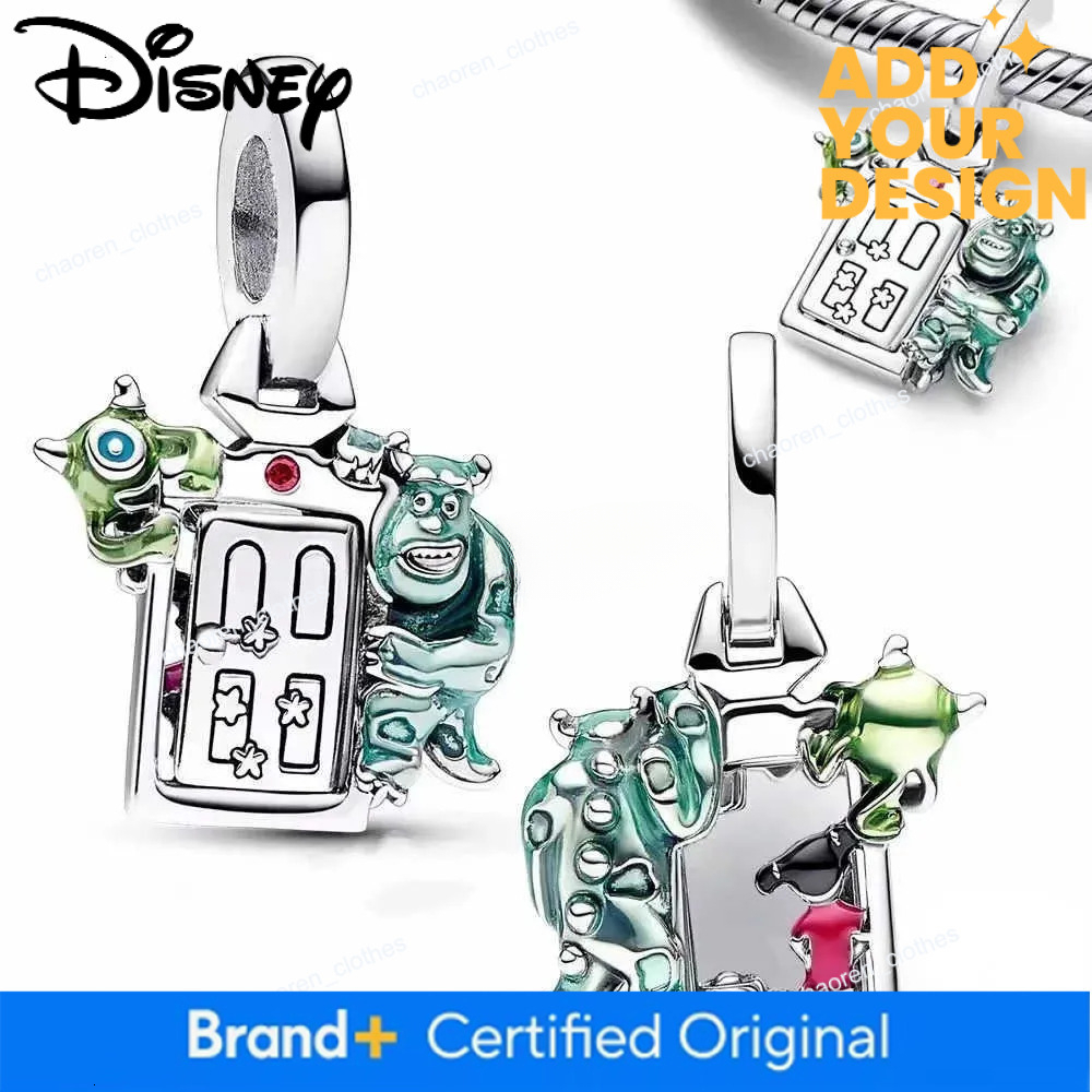Disney 925 Silver custom Plated Pendant Beads Suitable for Original DIY Accessories Bracelet Womens Fashion Gift Jewelry Charms