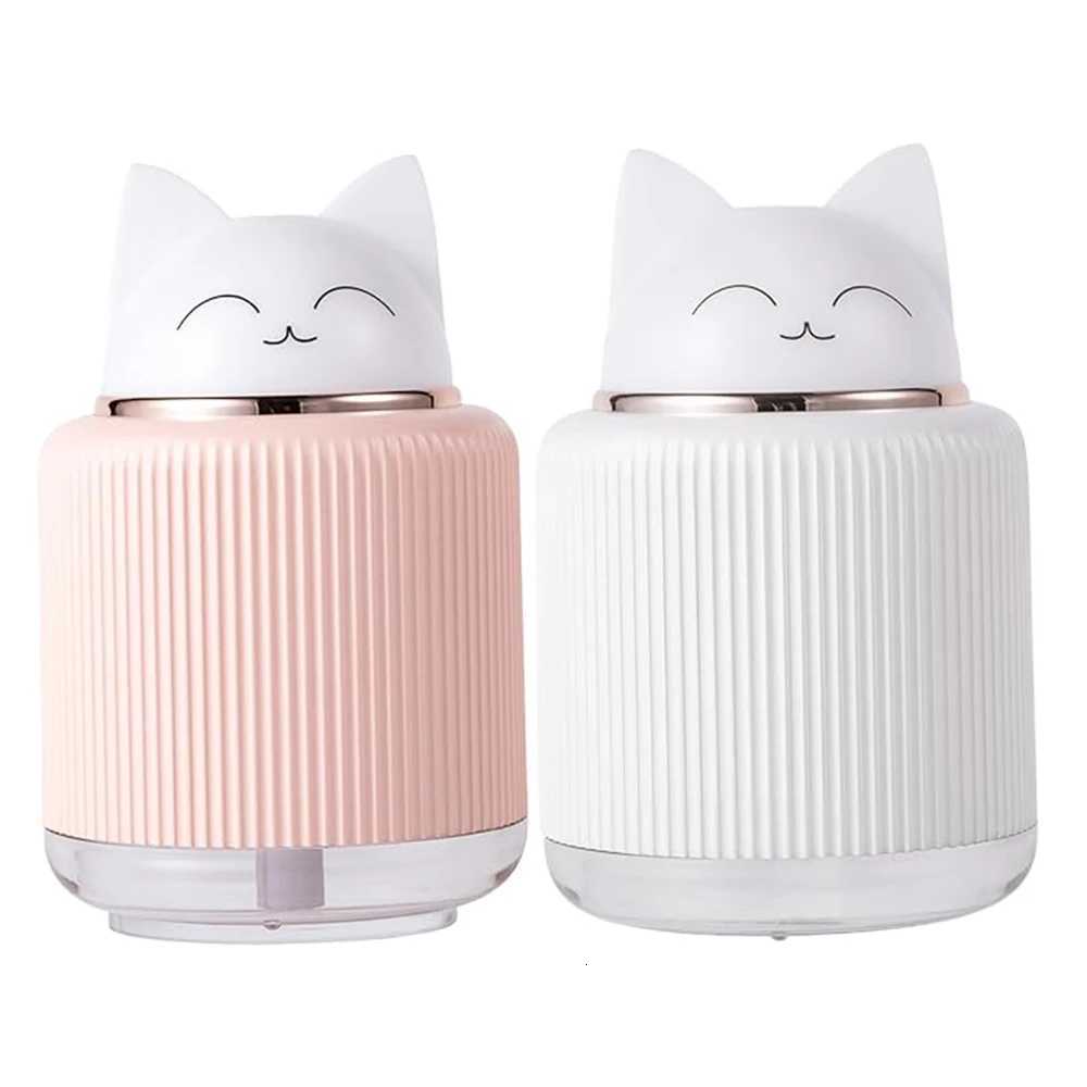 Mini Humidifier-Cute Cat Mist Humidifier for Kids Bedro Small trasonic humidifier for He Car Off with USB 2 LED C251204
