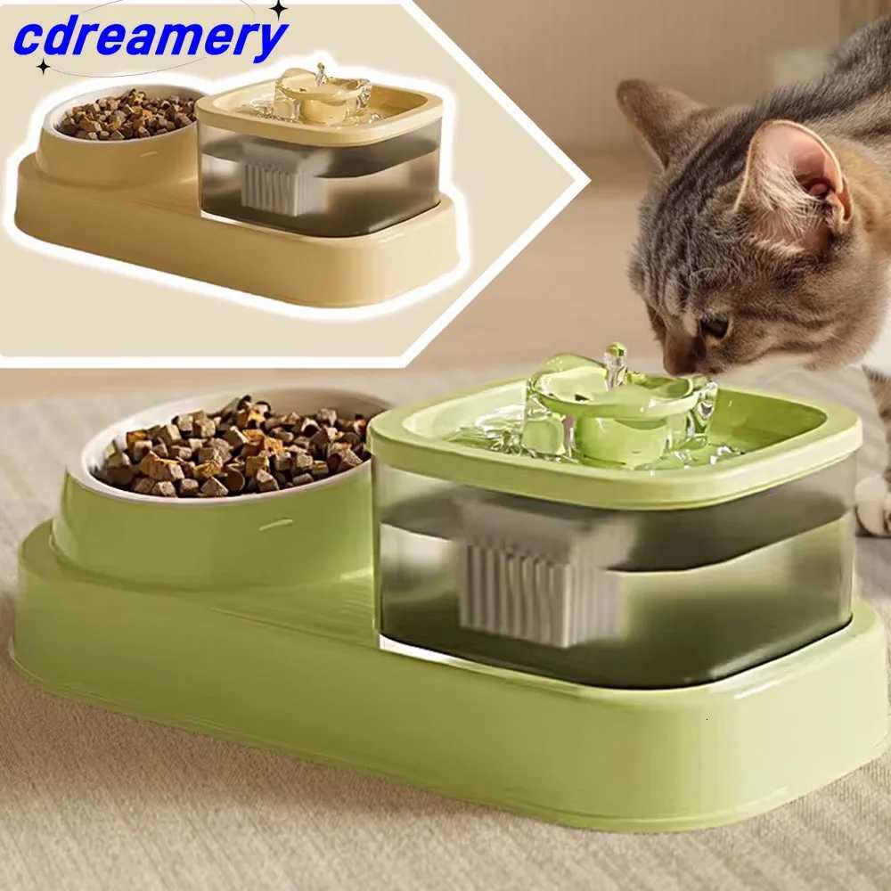 CDY Pets Water Fountain Auto Filter USB Electric Mute Drinker Bowl 2-in-1 Recirculate Filtring Drinker for Cats Water Dispenser M251204