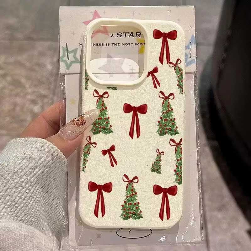 Christmas Tree Red Bow Phone Case Phone Case For iPhone 17 16 15 14 Pro Max 13 12 11 XS X XR 7 8 Plus 16e 17 Air Soft TPU Cover H251203