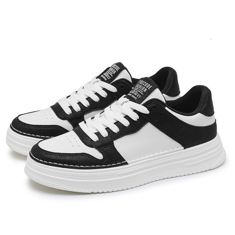 Spring Men's Shoes New Breathable Shoes Men's Korean Style Versatile Thick-Soled White Sneakers Sports Casual Flat Shoes Trendy Shoes