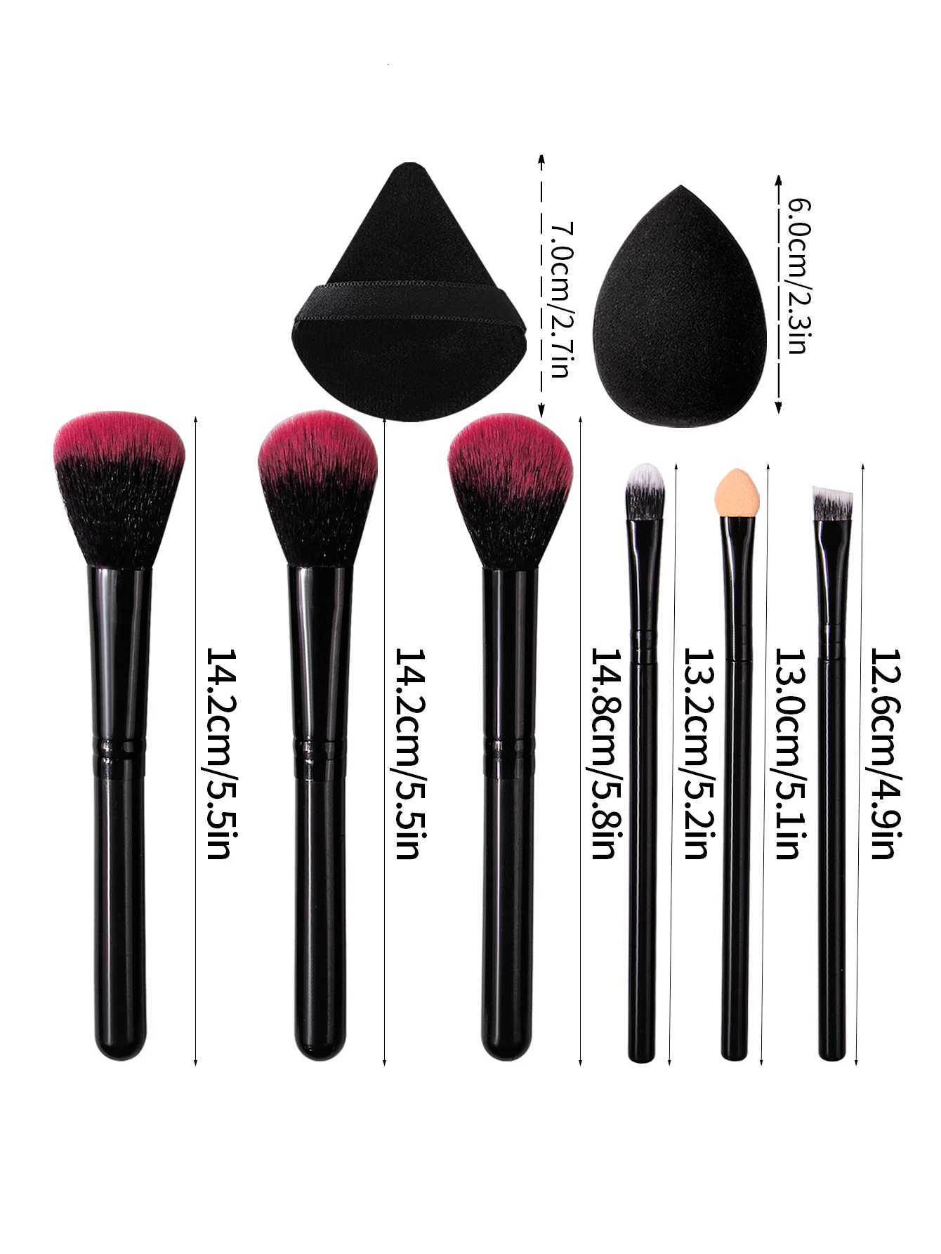 16PCS Blush brush sponge eyeshadow brush eyeliner brush makeup brush set Soft makeup sponge egg powder puffT251205