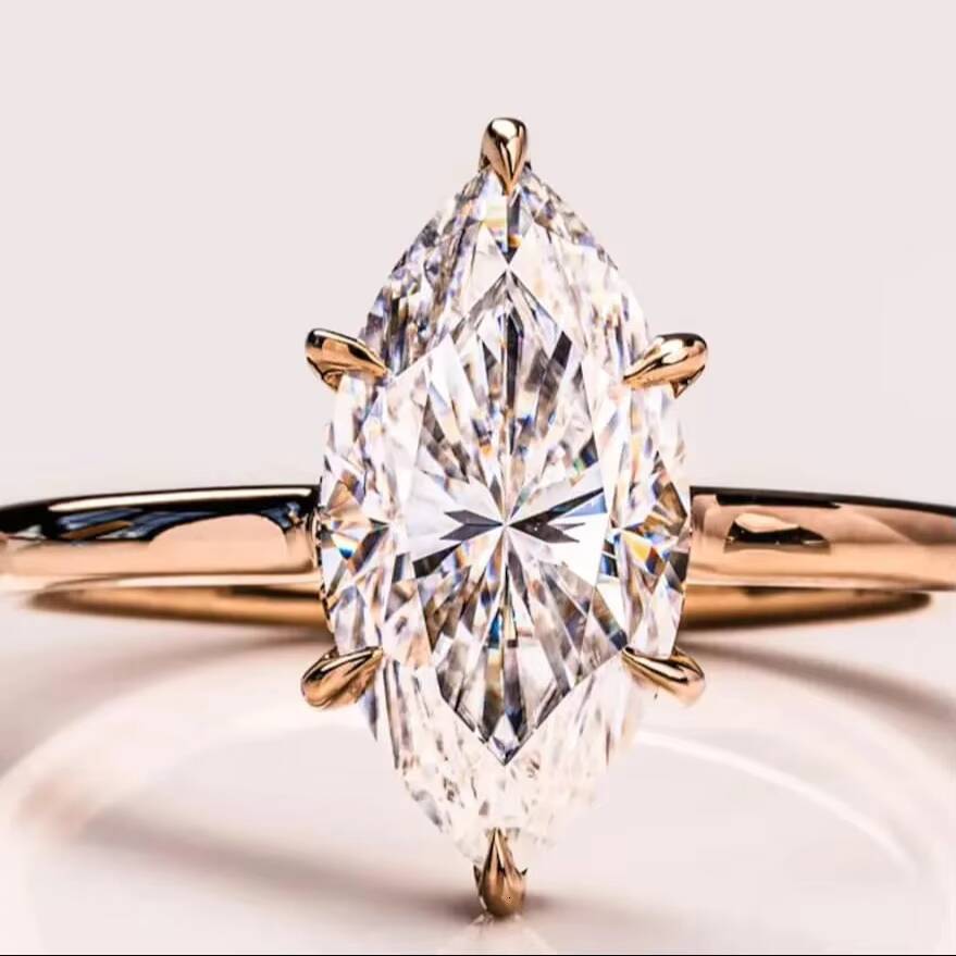 Star Hip Hop Ring for Men 925 Sterling Silver 18K Gold Plated Iced Out VVS Look Moissanite Fine Jewelry Piece