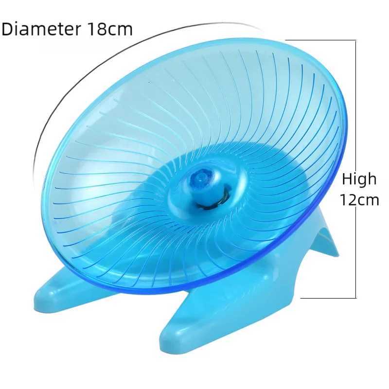 Pet Hamster Running Wheel Mute Flying Saucer Steel Axle Wheel Running Disc Toys Cage Small Animal Hamster Accessories M251205