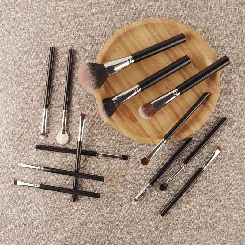 13-Piece Vegan Makeup Brush Set Hypoallergenic Soft Synthetic Brushes for Eye Contouring Full FaceProfessional Cosmetic ToolsT251205