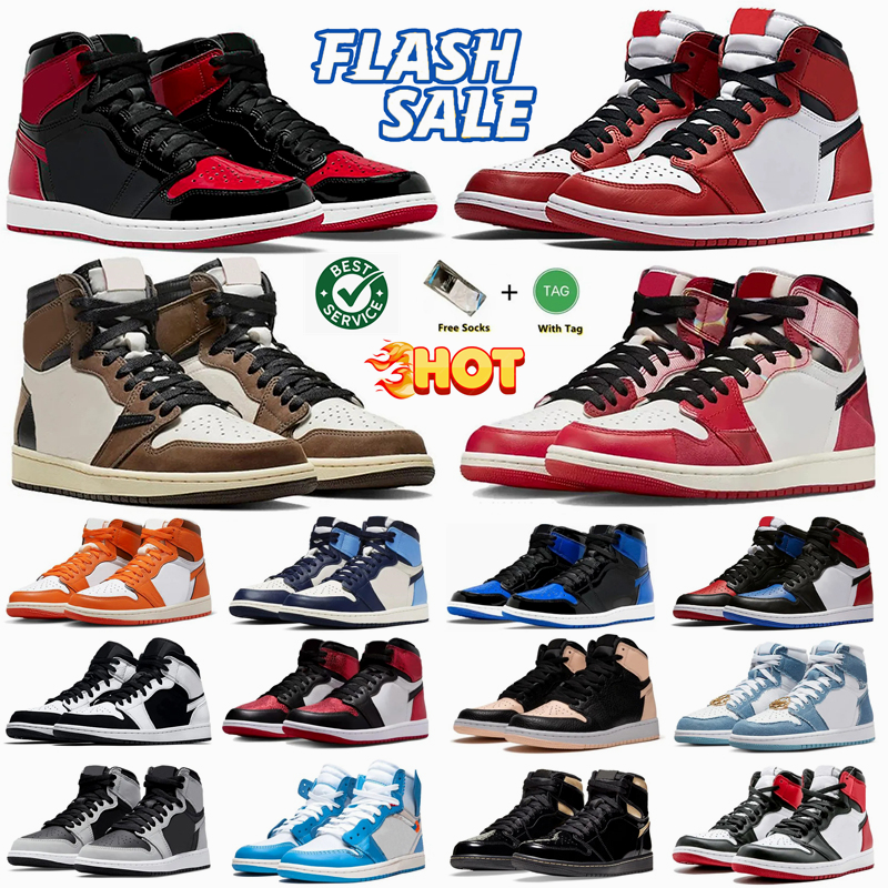 Designer 1 High Running Shoes one 1 Reverse Mocha Gum Lobster Cherry Valentines Day yellow Purple Fog Green Mens shoes Womens Casual Sneakers Trainers