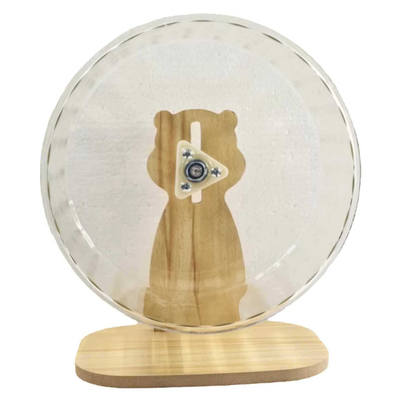 Hamster Running Wheel Golden Bear To Relieve Boredom Toy Roller Ultra-quiet Runner Large Bracket Special For Toy Landscapin M251205