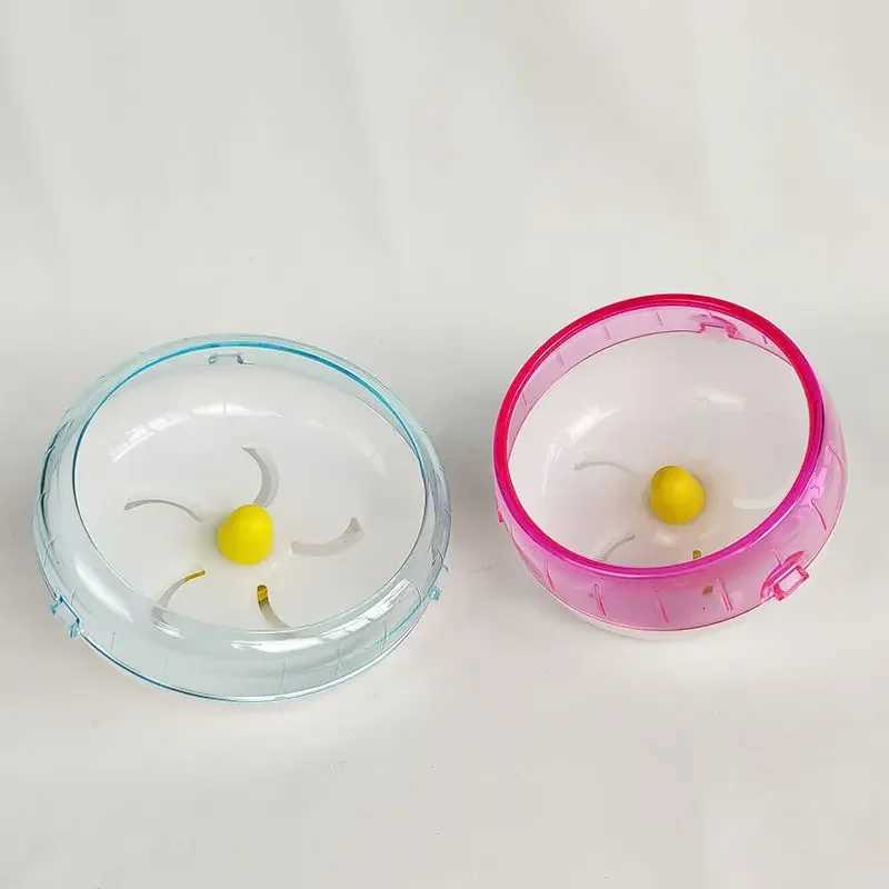 1PC 12-21cm Hamster Running Disc Toy Silent Small Pet Waterproof Cage Rotating Wheel Accessories Wear-resistant Hamster Sport M251205