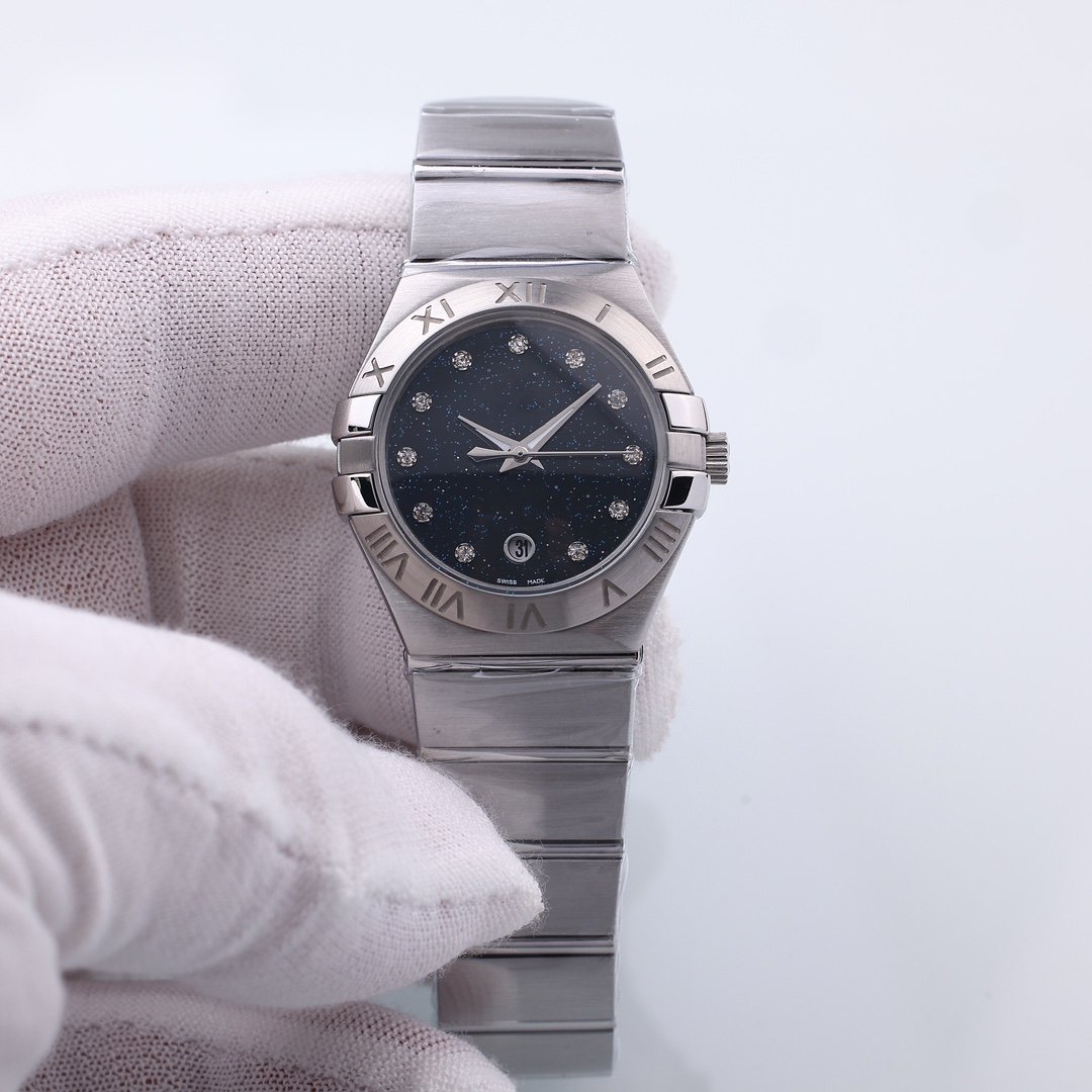 2026 Women OM CONSTELLATION Watches 28MM Automatic Movement Stainless Steel Watch womens Mechanical Quartz Wristwatches waterproof Luminous montre de luxe #162