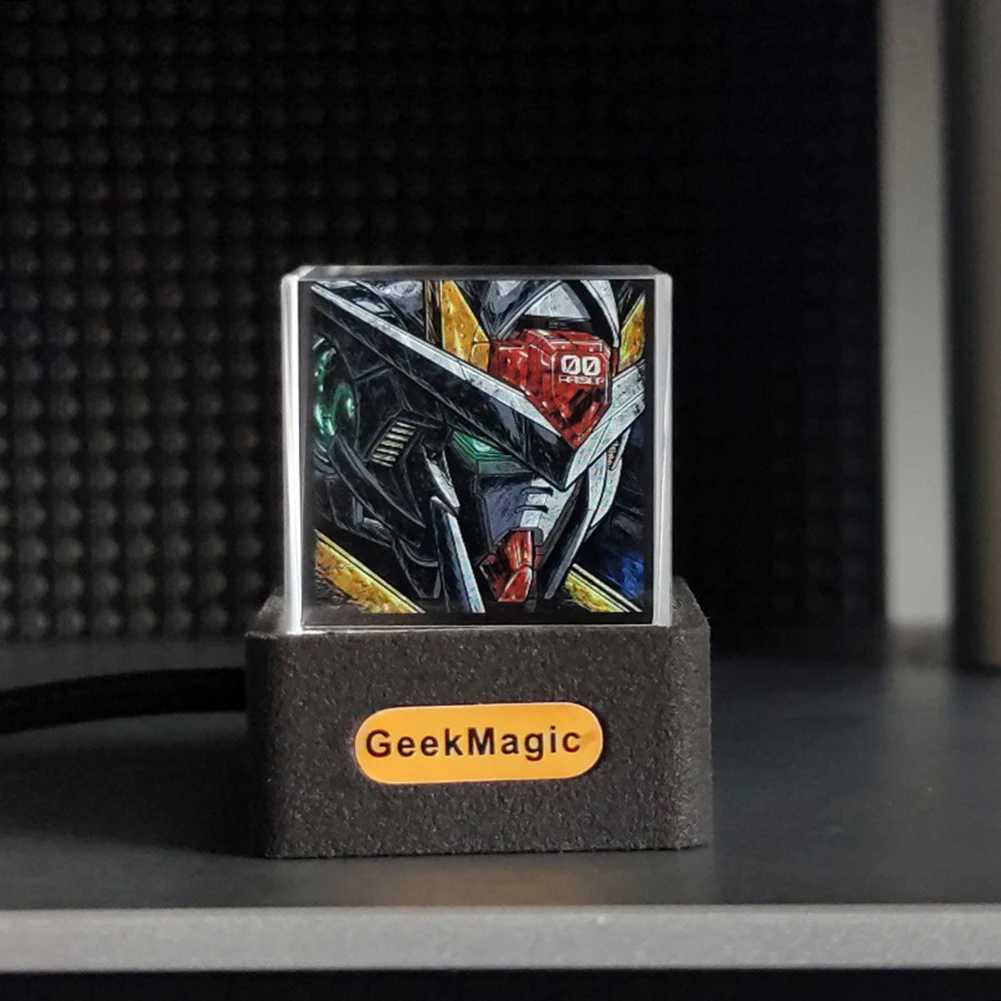 GeekMagic GIFTV Crystal Cube Holographic Mini Electric Digital Clock Desktop Smart Weather Station DIY Animations Photo Display M251205 - view 4