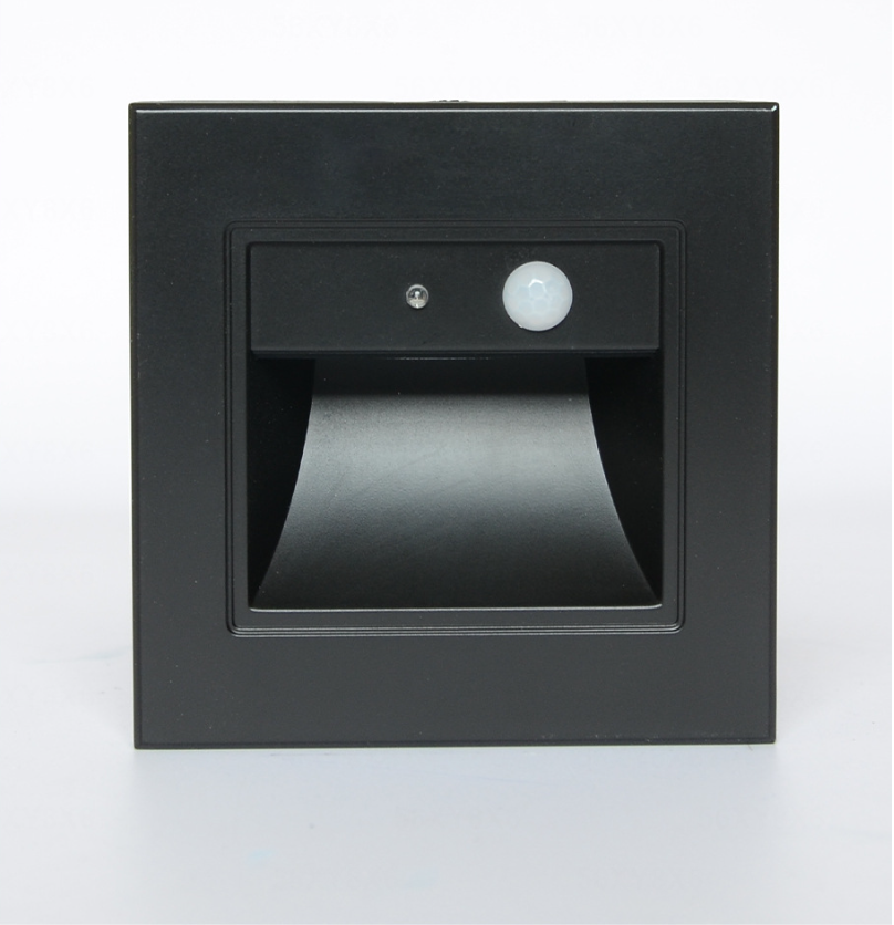 Recessed Led Wall Lamps PIR Motion Sensor Stair Case Light AC85-265V Step Lamp Corridor Lighting Indoor Wall Lights