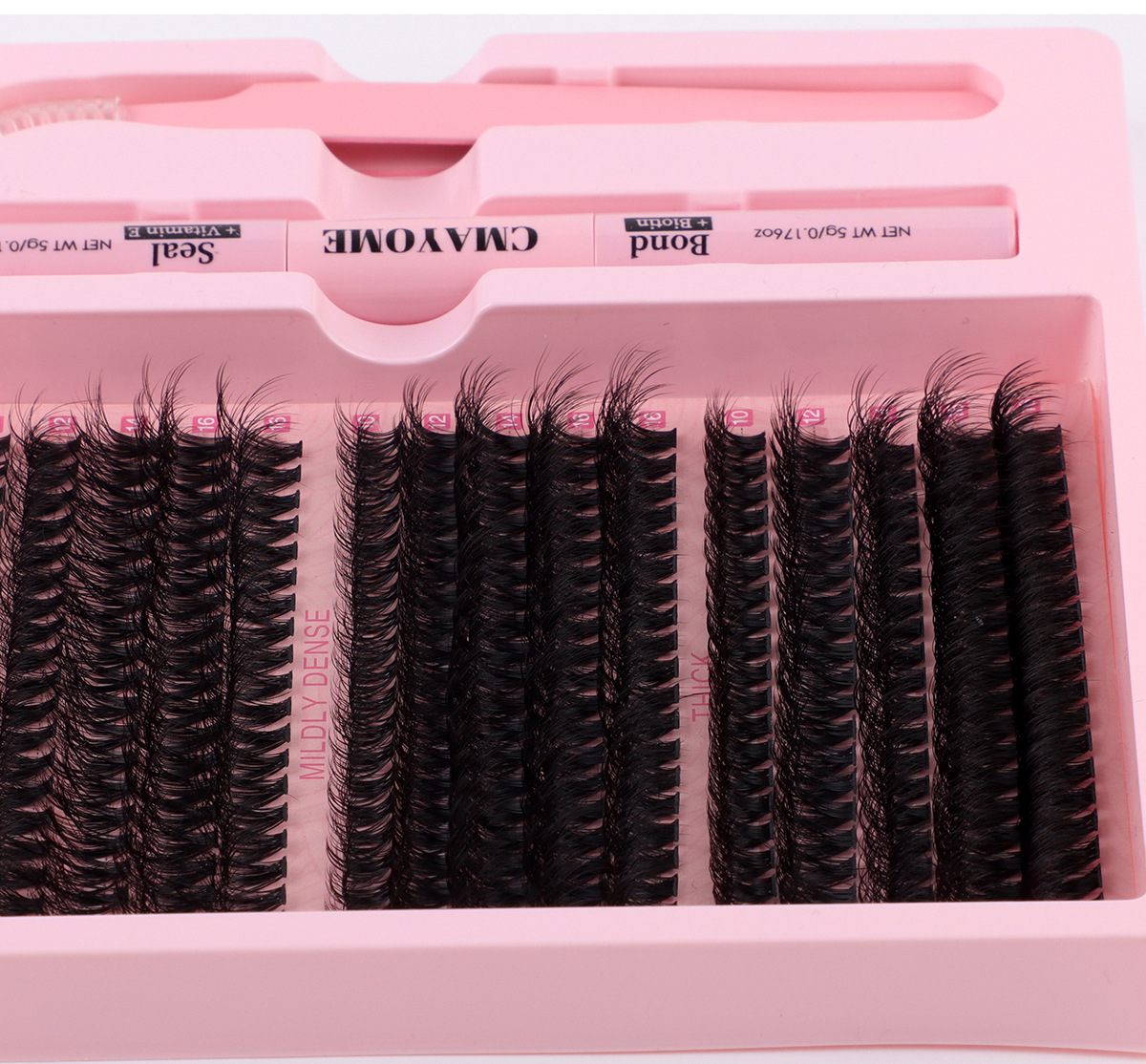 Wholesale Mixed Length Eyelash Cluster Kit, 280Pcs Reusable Fluffy Lashes with Glue, Tweezer, Case - Support OEM & Low MOQ for Dropshipping