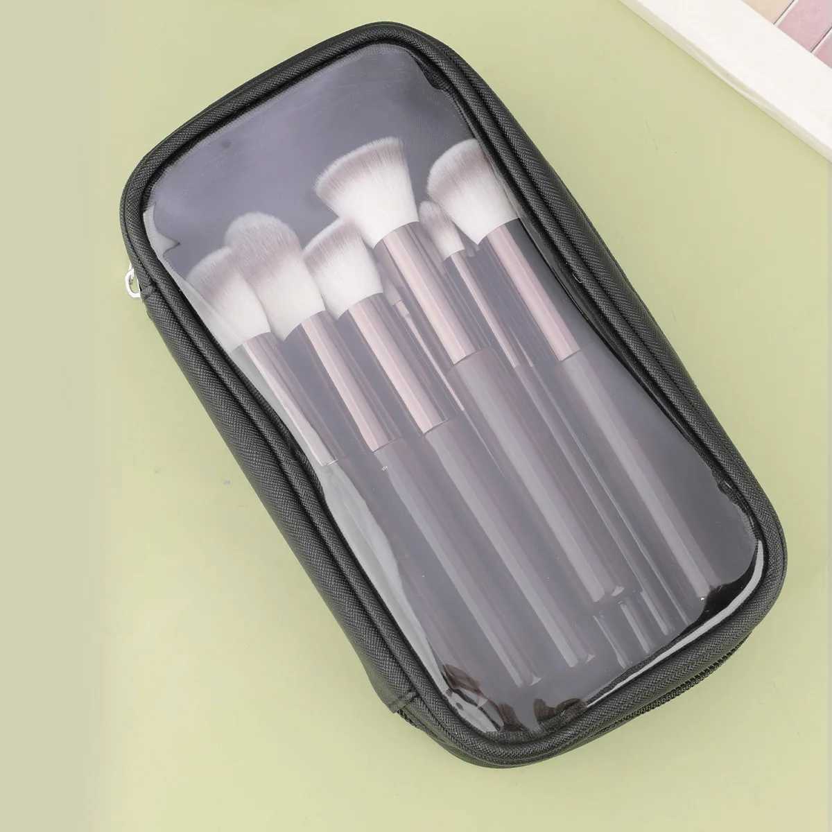 11pcs solid wood handle makeup brush set with Bag three color loose powder brush foundation brush eye shadow brushT251205