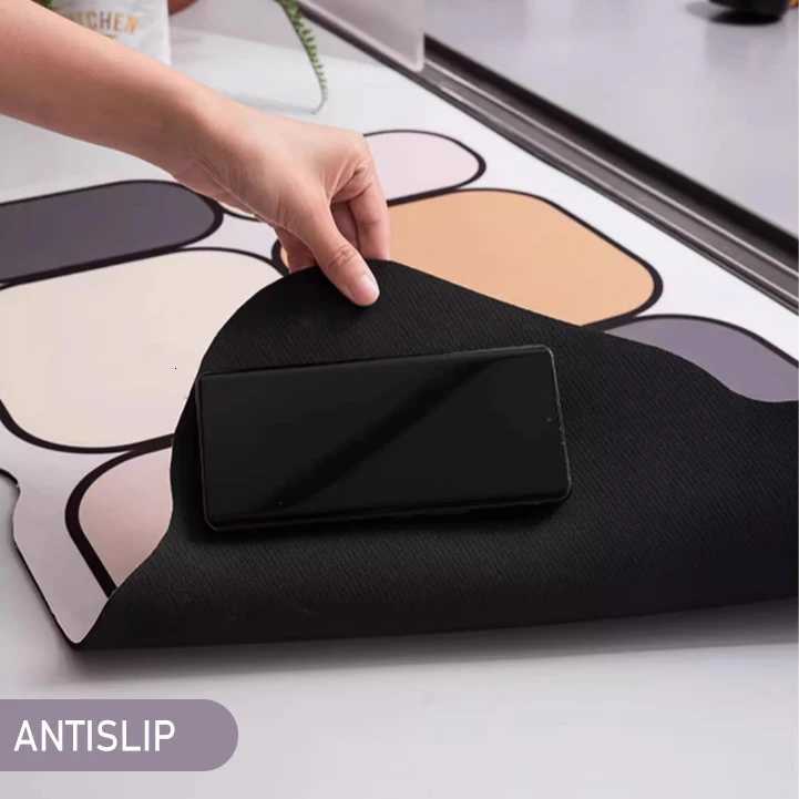 Absorbent Bathroom Mat Carpet Shower Floor Mat Diatom Mud Bathroom Floor Mat Non-Slip Thick Carpet H251205