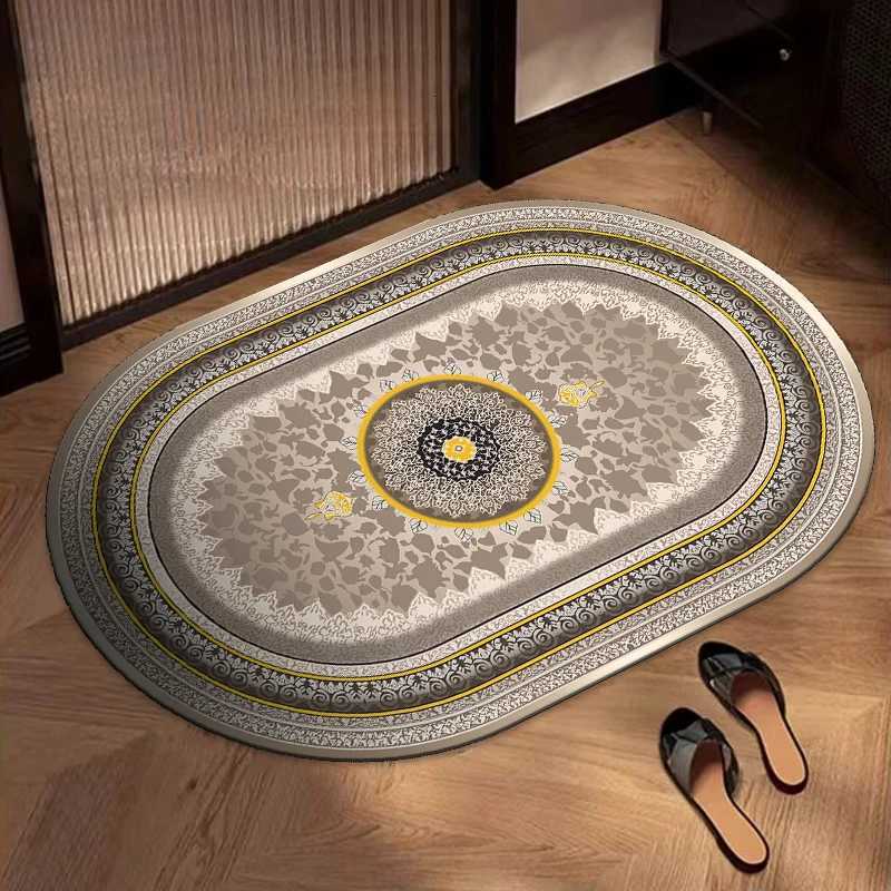 Bathroom floor mat bathroom door diatom mud absorbent foot mat toilet toilet non-slip mat carpet H251205