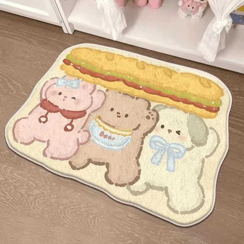 VIKAMA Cartoon Bathroom Floor Mat Entrance Floor Protector Anti-Slip Mat for Bedroom Carpet for Living Room Home Decoration H251205