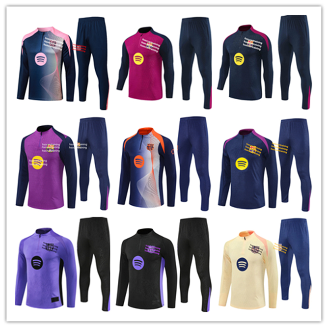 2025 2026 Barcelonaes soccer TRACKSUIT LAMINE YAMAL soccer training suit 25/26 Barce Barcelonaes soccer tracksuit training suit men and kids SET tracksuit