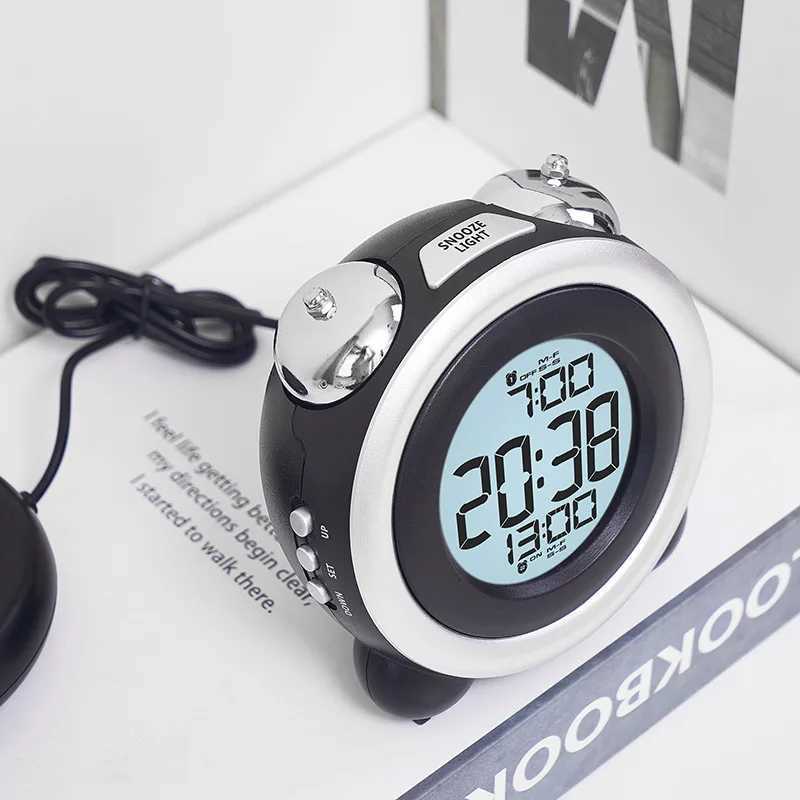 Super Loud Vibration Alarm Clock with Vibrator Multi-Functional Dual Alarm Clock for Heavy Sleeper Deaf Hard of Hearing Snooze M251205 - view 5
