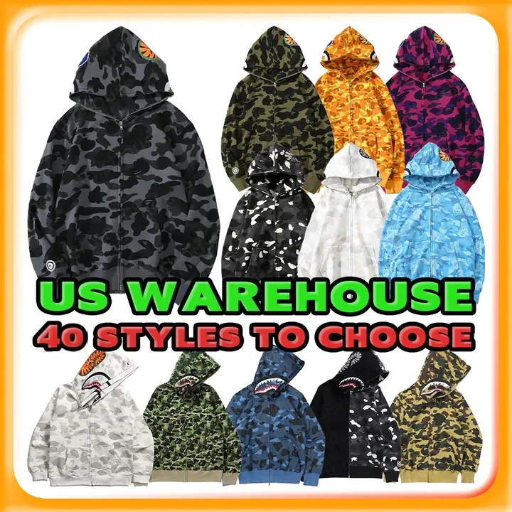 Mens Designer btapses Hoodies t shirt Full Zip Up Jackets Men plasbies Women Sweetwear Jacket Camouflage Pattern Hoodie Sweatshirts For Male Colors unisex clothing