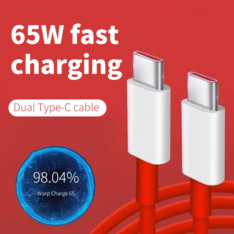 PD 65W Supervooc Fast Charger Cable For Oneplus Ace 12 11 10T 9 8T 7T Pro USB C To Type C Cable Warp Dash Charge 6T 5T Data Wire