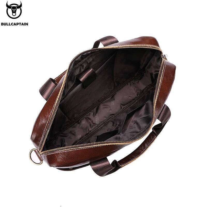 Luxury Bag Designer Shoulder Bags Totes Hobo BULLCAPTAIN Bag Top Layer Leather Men S Laptop Briefcase Work Business Travel