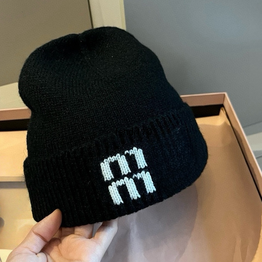 Beanie/Skull Caps black beanie designer beanie bonnet designer hats for women knitted bonnets winter hat skull cap casual travel beanies wool keep warm wool beanie