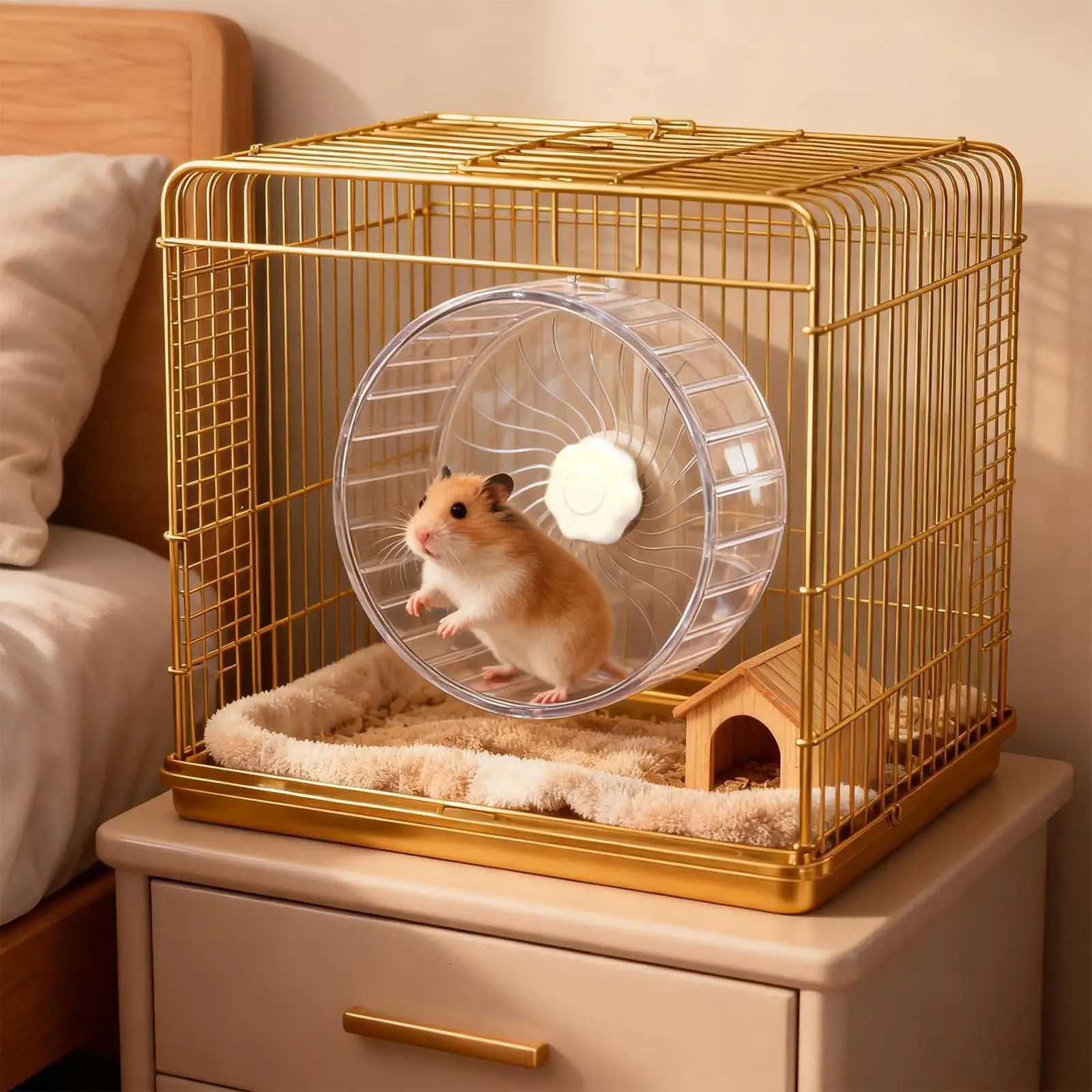 Silent Hamster Wheel Super Smooth Adjustable Stand Hamster Exercise Wheels Duals Bearing Integrated Rat Treadmill Toy Hamster M251205