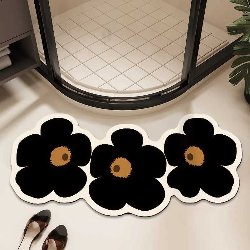 Ins Bath Mat Super Absorbent Non Slip Bath Bathroom Rug Quick Drying Bath Shower Rug Kitchen Entrance Door Mats Home Floor Mat H251205