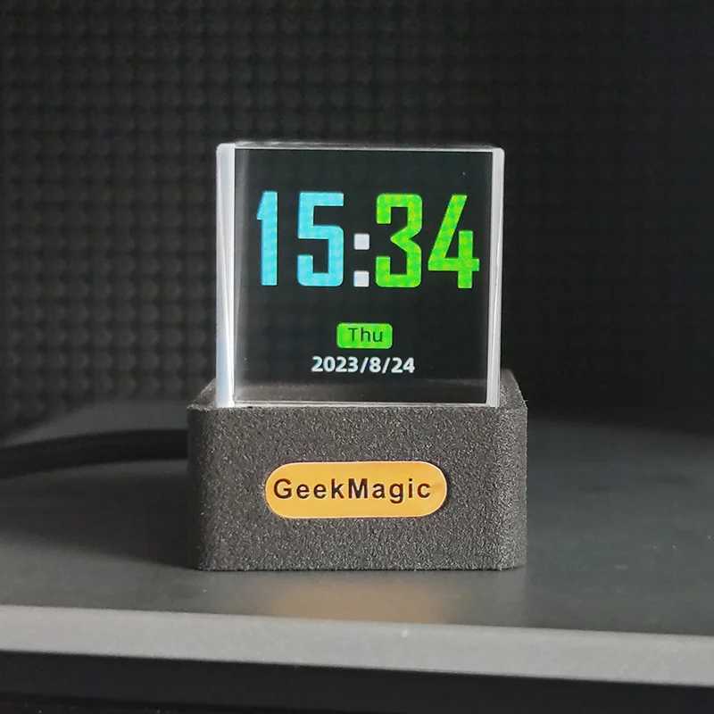 GeekMagic GIFTV Crystal Holographic Desktop Decoration Smart Weather Station Digital Clock with GIF Animations and Image Album M251205 - view 7