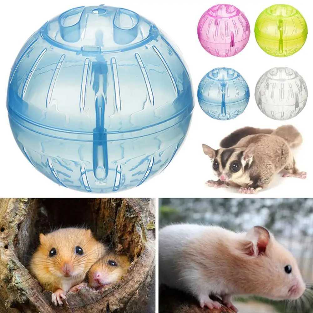 Transparent Acrylic Hamster Exercise Wheel Escape Proof Lightweight Portable Safe Multi Activity Pet Small Cage Design G3U6 M251205