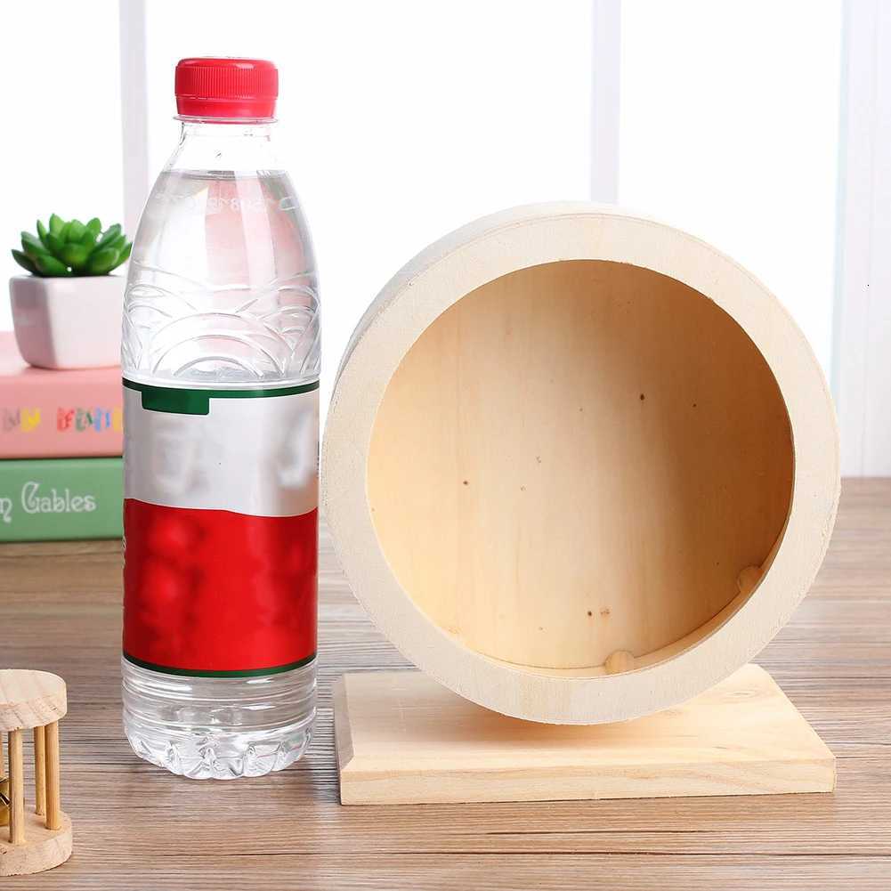 Hamster Roller Wheel Multipurpose Hamster Exercise Wheel Non-toxic Wooden Silent Spinner for Hamster Mice Guinea Pigs M251205