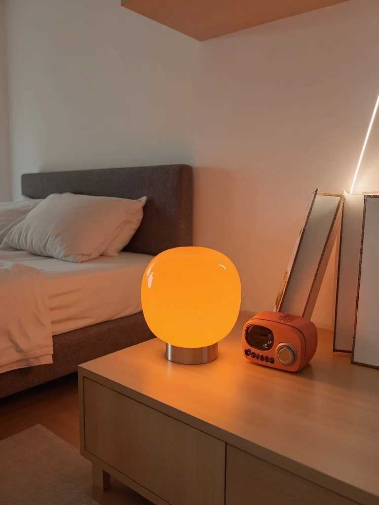 Macaron Glass Table Lamp for Hotel Bedroom Bedside Living Room Trichromatic Dimming Decoration Modern Minimalist Desk Lights Z251205