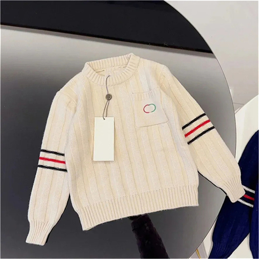 Kids Designer Clothes Children's Sweaters Kids Coat Suitable for boys and girls. Fall/Winter Style. Children's Warm Letter-Printed Pullover Sweater size90-150 A22