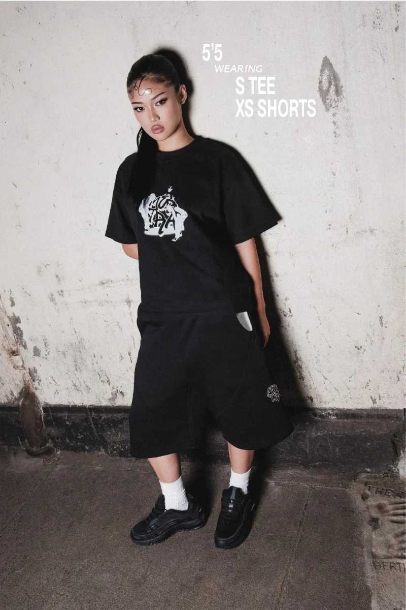 Simple style patchwork shorts Y2K baggy casual pants oversized mertra graphic embroidery retro unisex tracky shorts streetwear X251205