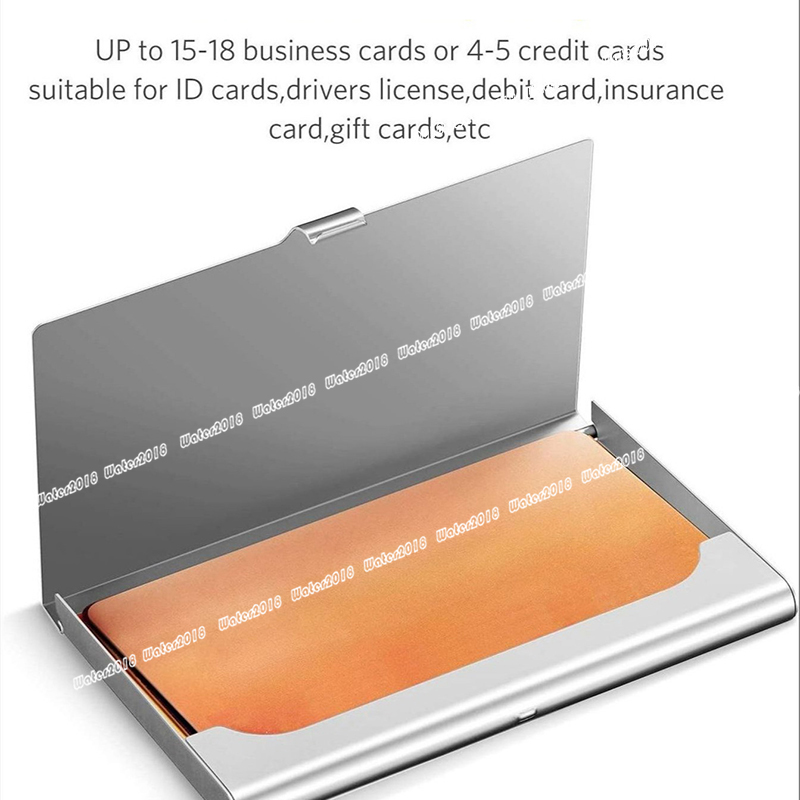 Business Card Files Metal Business Card Holder Mmetal Visa Credit ID Name Cardholder Case Customized Logo