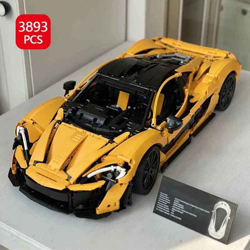 3893pcs P1 Technical Super Car Building Blocks Set - MOC 18 Scale Model Sports Cars Bricks for Adults Toys Gifts for Boys J251205