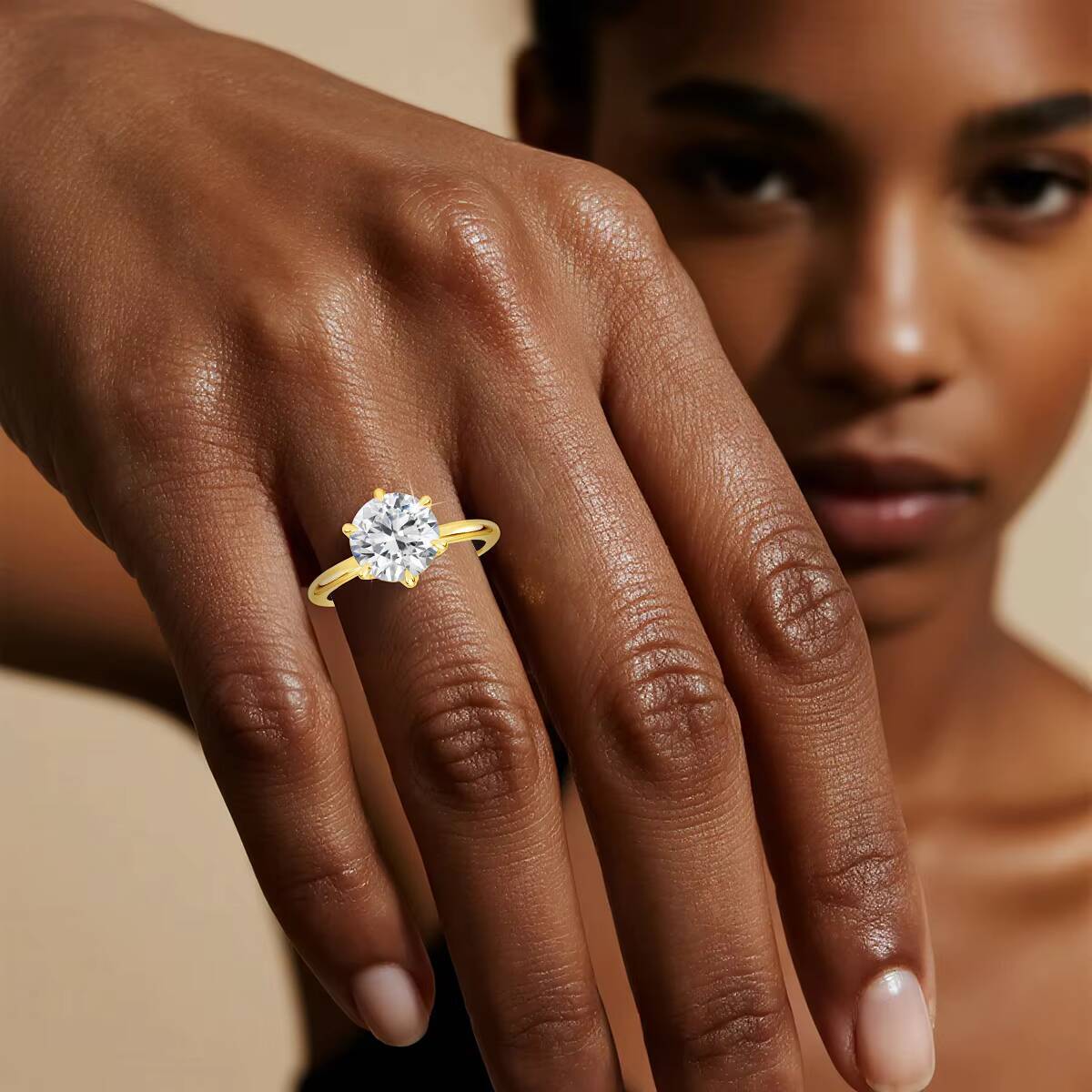 14K Gold Filled Jewellery 925 Silver Anillos Fadeless Womens Luxury Engagement 3ct 2ct 1ct 6 Prong Moissanite Ring