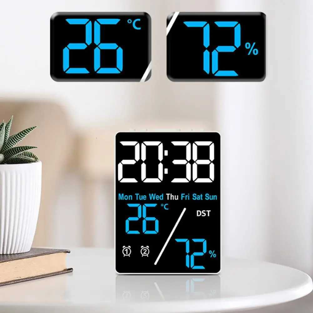 New Alarm Clock Gift Multi-Functional Electronic Clock Simple Setting Temperature And Humidity Clock M251205 - view 6