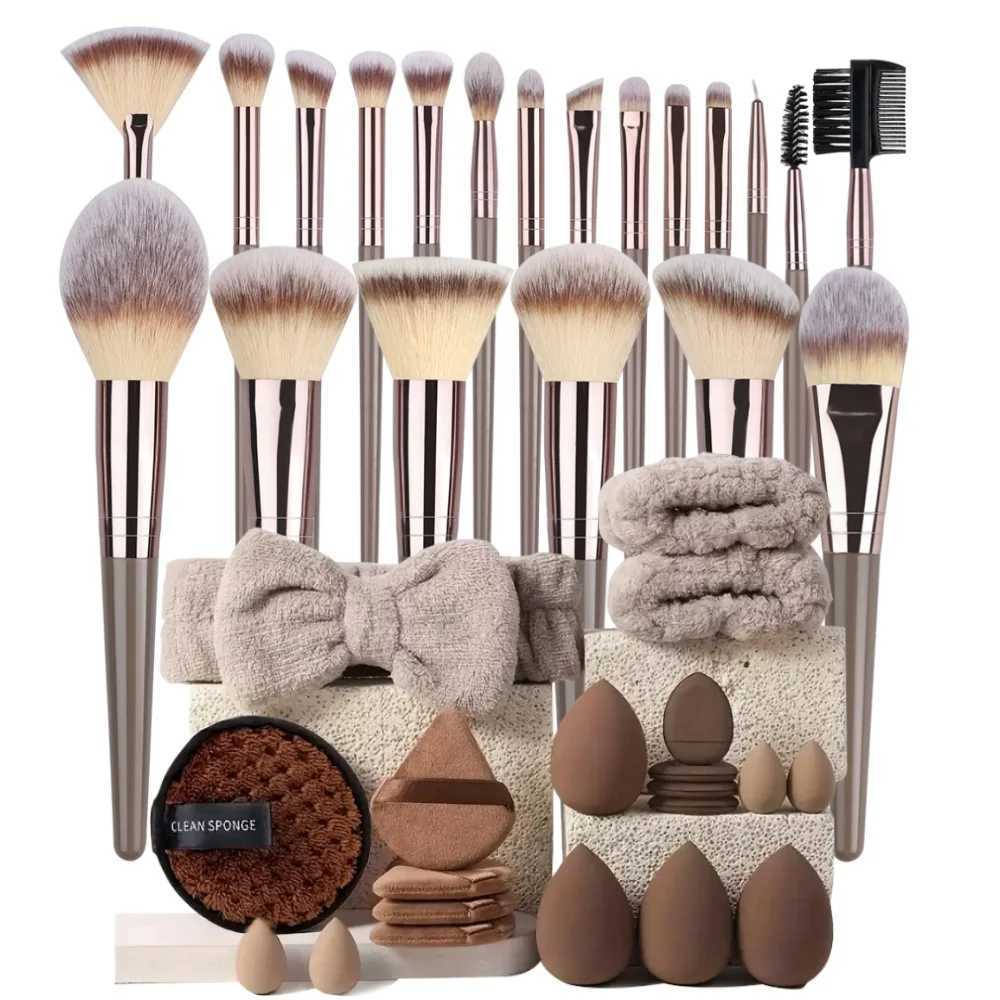 3-20PCS Makeup Brushes Set Eyeshadow Fluffy Foundation Concealer Blush Highlighter Storage Box Female Cosmetics Beauty ToolsT251205
