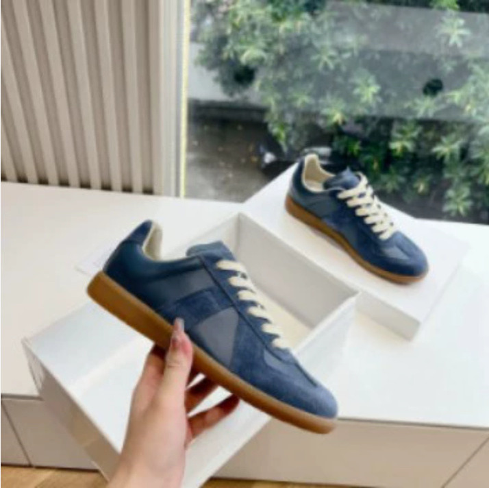 Designer Shoes Leather German Army Trainer Gats Black Gum Gat Low MM6 Sneakers White Grey painter Nude Shoes Men Women Casual Shoe Tennis Sneaker
