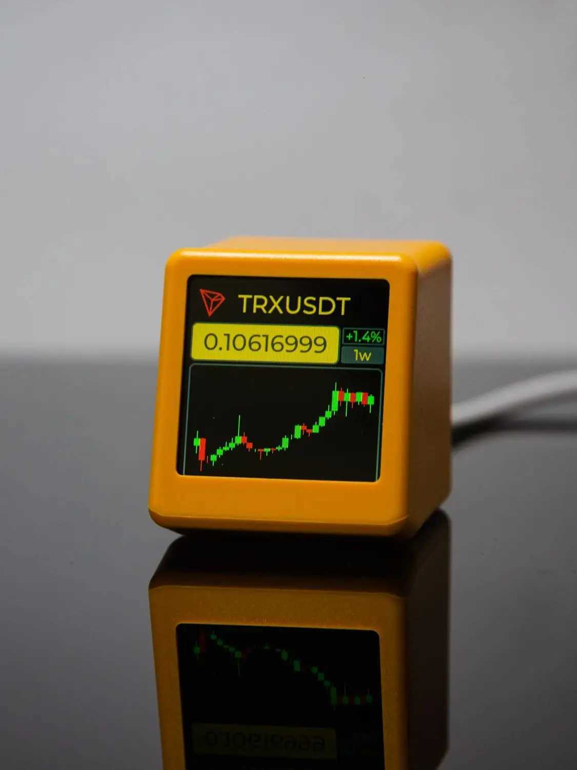 BitCoin Stock Price Display Tracker Ticker Cryptocurrency in Real Time On Desktop Gadget BTC ETH DOGE Weather Clock M251205 - view 7