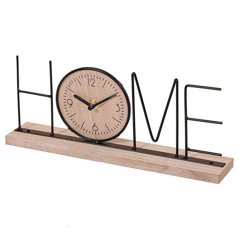 Iron Simple Letter Clock Ornaments Home Entrance Living Room TV Cabinet Desktop Decoration M251205 - view 6