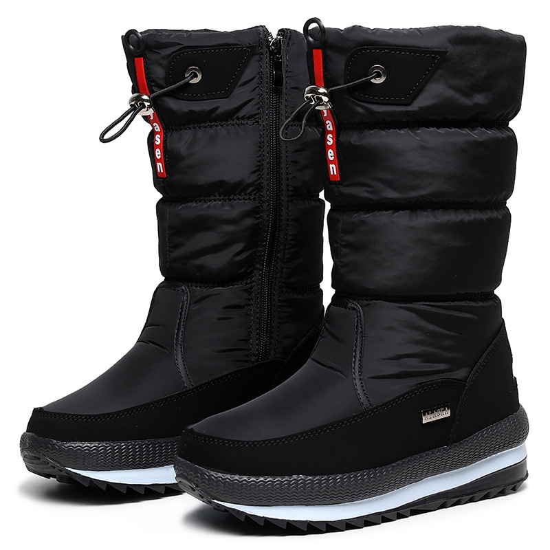 Free shipping designer snow boots high top cotton boots winter thick waterproof anti slip and plush plus plus large size multiple colors for women
