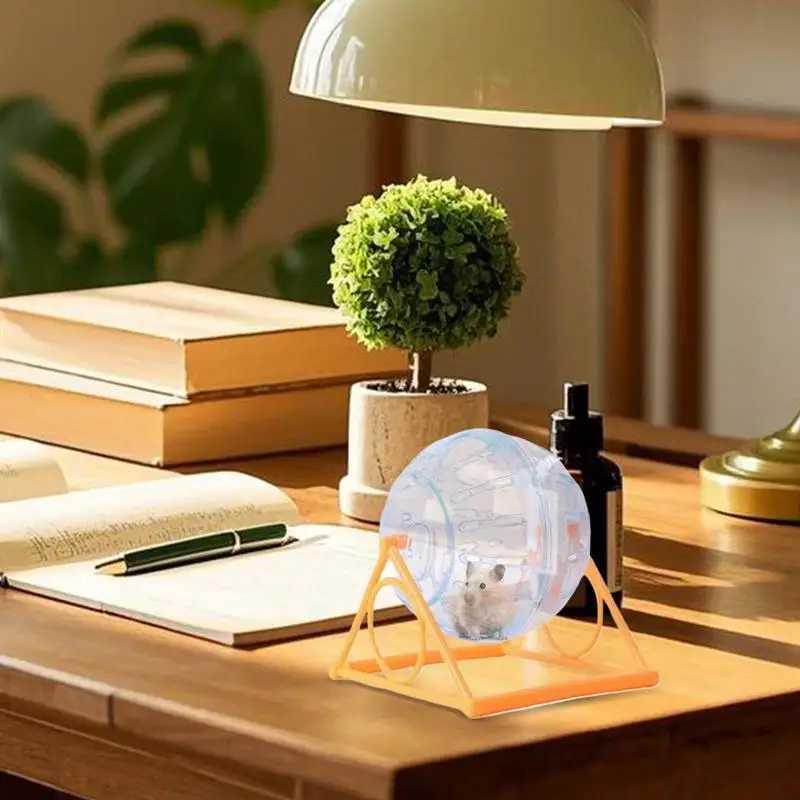 Hamster Wheel With Stand Clear Hamster Exercise Ball Funny Chinchilla Toys Cage Accessories For Reduce Boredom Increase Activity M251205