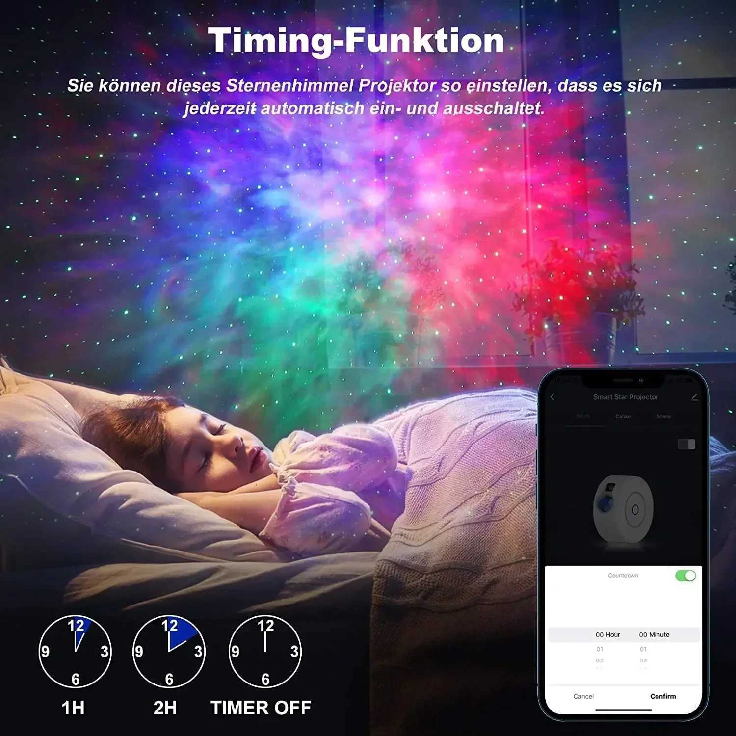Tuya WiFi Intelligent Aurora Galaxy Starry Sky Projector Intelligent Voice Control System APP Control Projector LED Lights Gift X251205