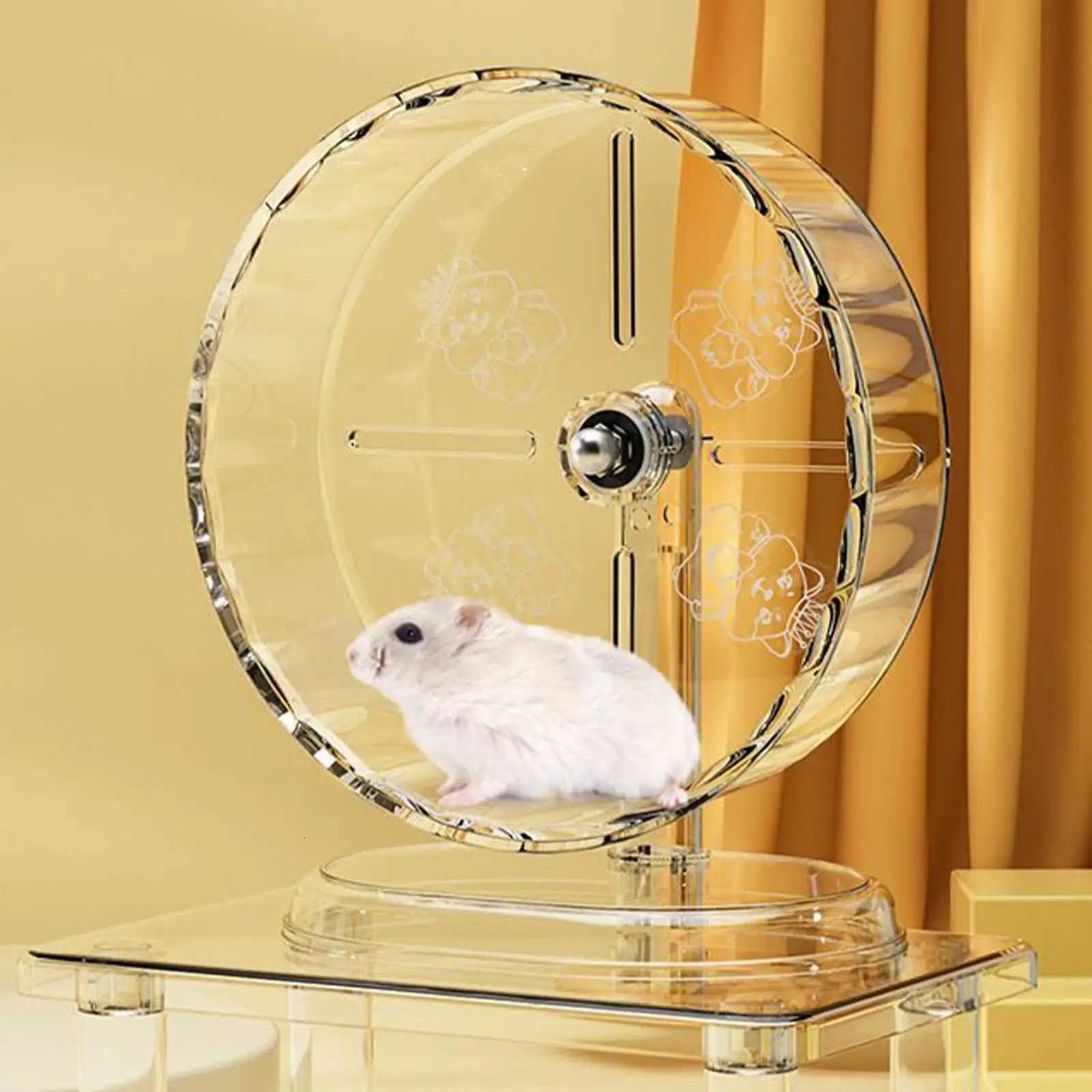 Hamster Running Sport Transparent Widened Running Wheel Support Toy Silent Spin With Height Adjustable M251205